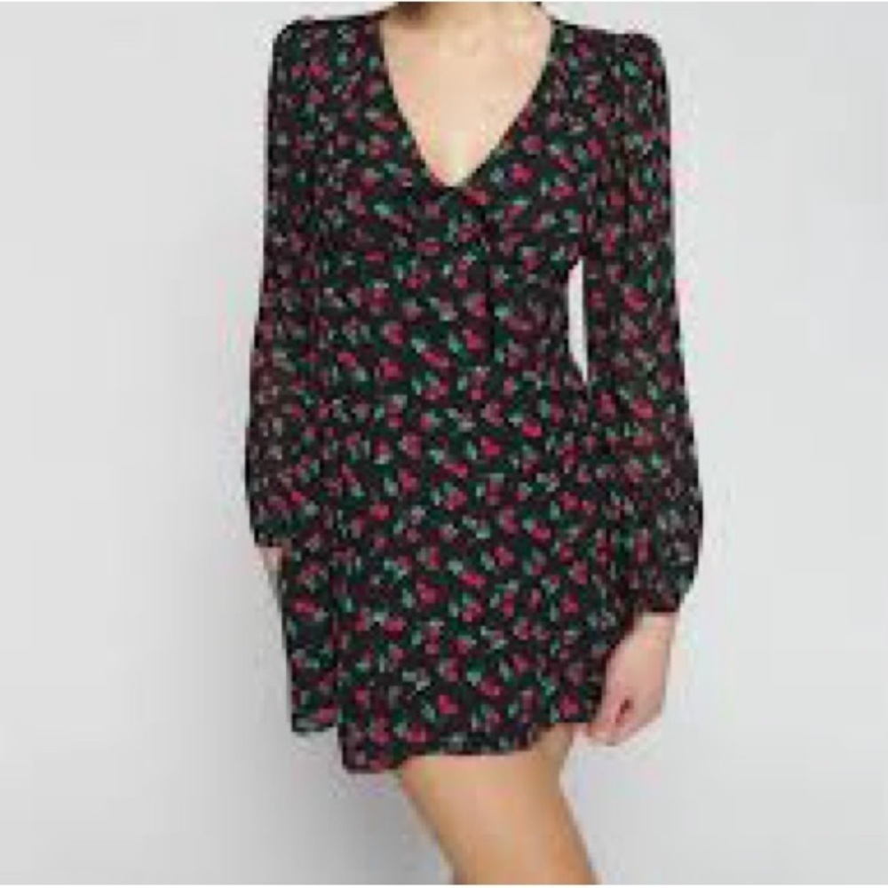 Reformation Ferris Dress in Cherry Pie